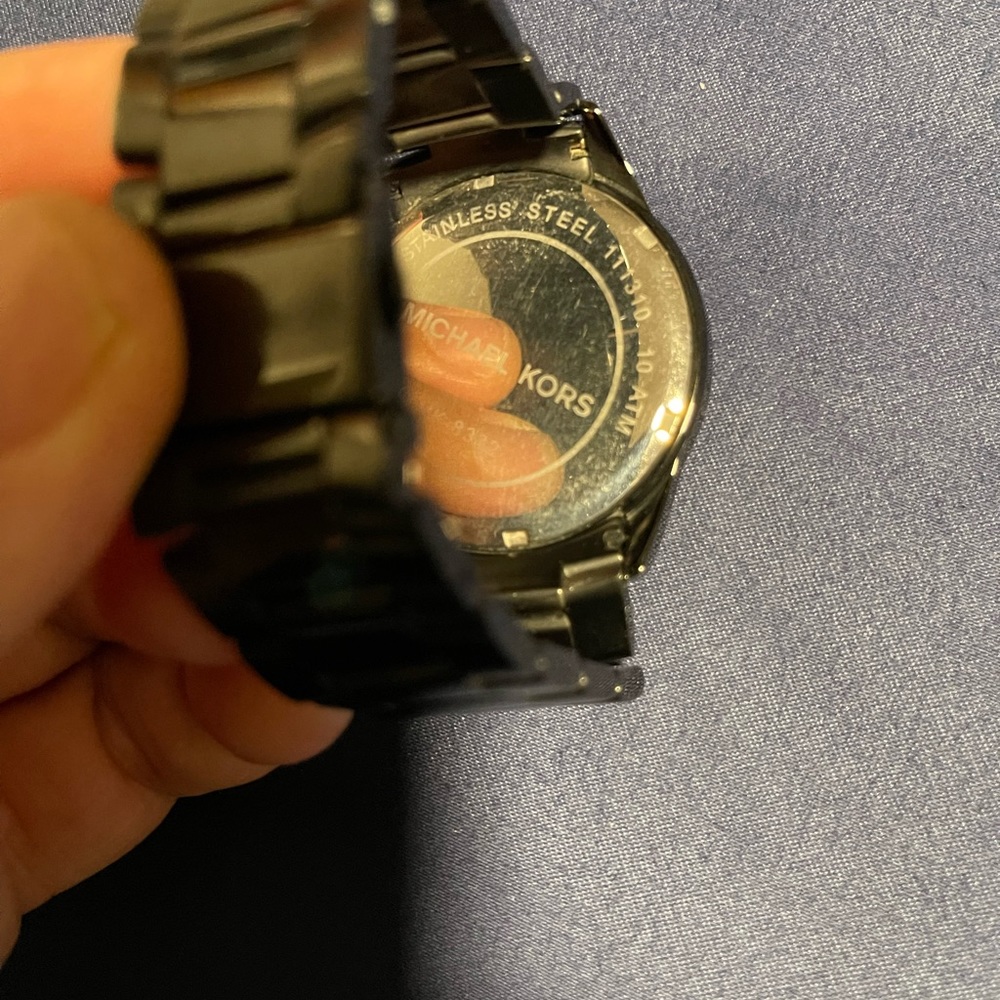 MK mens watch Black Stainless Steel - Picture 2 of 3